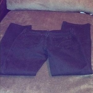 Joe's black wide leg  jeans